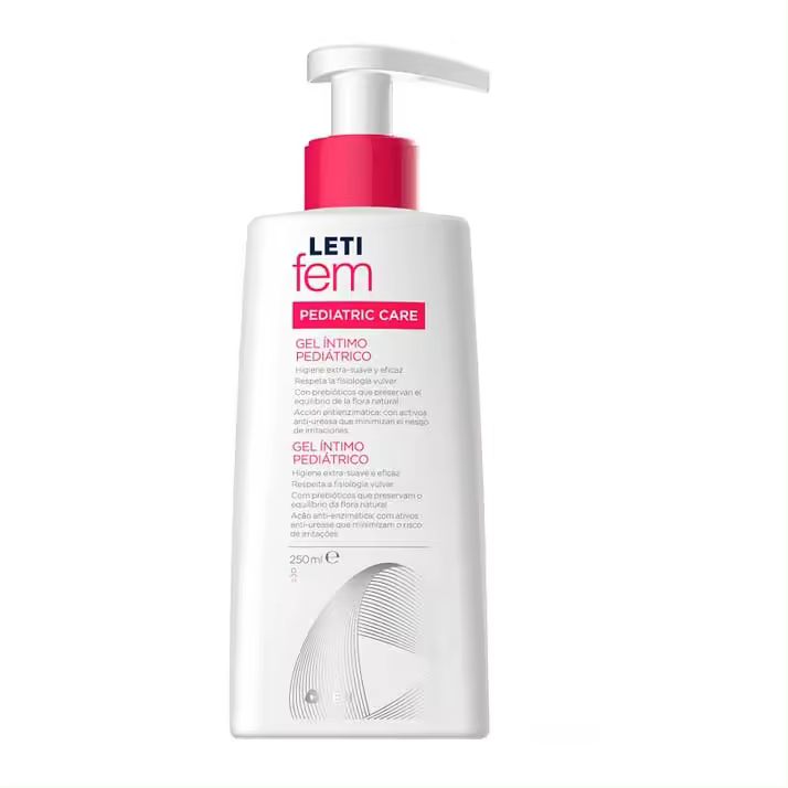 Leti Gel Íntimo Pediátrico Suave para Niñas 250 Ml - Higiene Infantil y Tratamiento Específico - 1