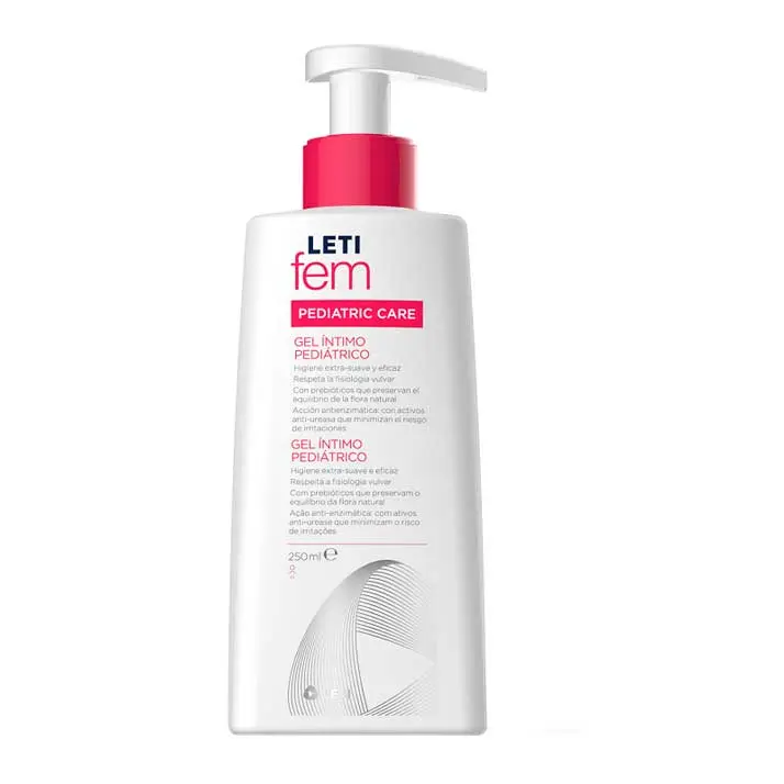 Leti Gel Íntimo Pediátrico Suave para Niñas 250 Ml - Higiene Infantil y Tratamiento Específico - 1