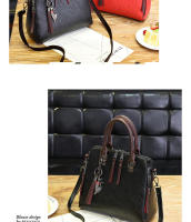 Bolso De Hombro De Cuero PU De Moda Con Decoración De Borla Para Mujeres Bolso De Trabajo Doble Asa Para Oficina Y Negocios - details 15