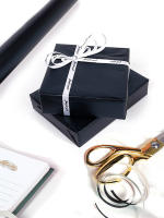 Papel De Embalaje Mate Negro Para Regalos De Navidad Y Cumpleaños Decoración Elegante Para Fiestas Y Eventos - details 1