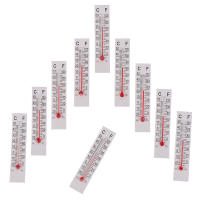 Termómetro De Papel Y Cartón Miniatura 10 Pcs 5cm*1.1cm Para Interior Rango De Medición -20 a 50 Celsius - details 2