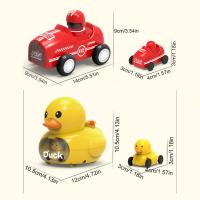 Coche De Juguetes Infantiles Con Dibujos Animados Miniatura Inercial Vehículos Retroalimentación Montessori Educación Temprana Para Bebés Y Niños Pequeños - details 4