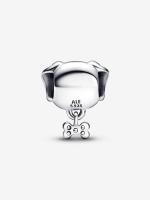 Pandora - Charm de Perro y Hueso-Plata de Lei - details 1