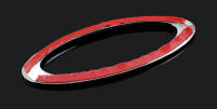 Cubierta De Logo De Volante ABS Cromado Decoración De Paillettes Para Ford Focus 2 3 4 Fiesta Mondeo Ecosport Escape Anillo Marco De Estilo Cromado - details 5