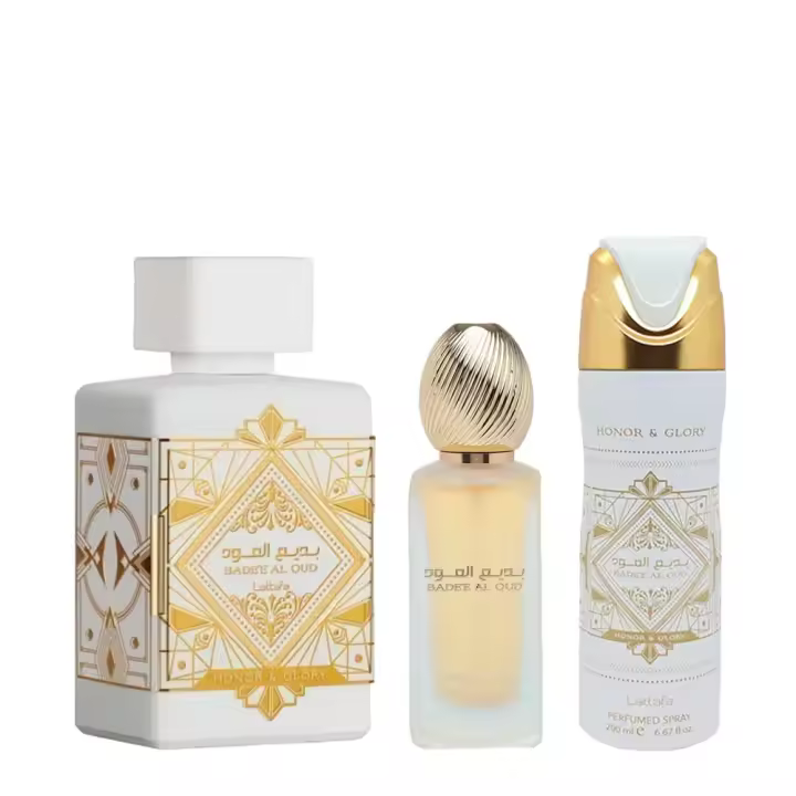 Lattafa Badee Al Oud Honor & Glory  Collection Pack  3 pcs - 1