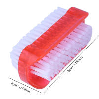 Cepillo De Limpieza Para Uñas Doble Cara Herramienta De Manicura Y Pedicura Ideal Para Uñas De Los Dedos Y Los Pies Material Plástico Y Nylon Tamaño 8*4cm - details 5