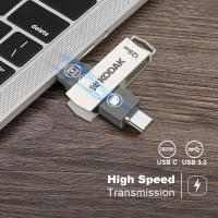 KODAK Pendrive 2 En 1 Tipo C OTG USB 3.0 Metal 256GB 128GB 64GB 32GB Disco Duro Para Teléfono Android PC Laptop - details 7