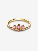 Princesa Disney - Baño de Oro de 14K Pandora - Anillo Tiara de Rapunzel - details 0