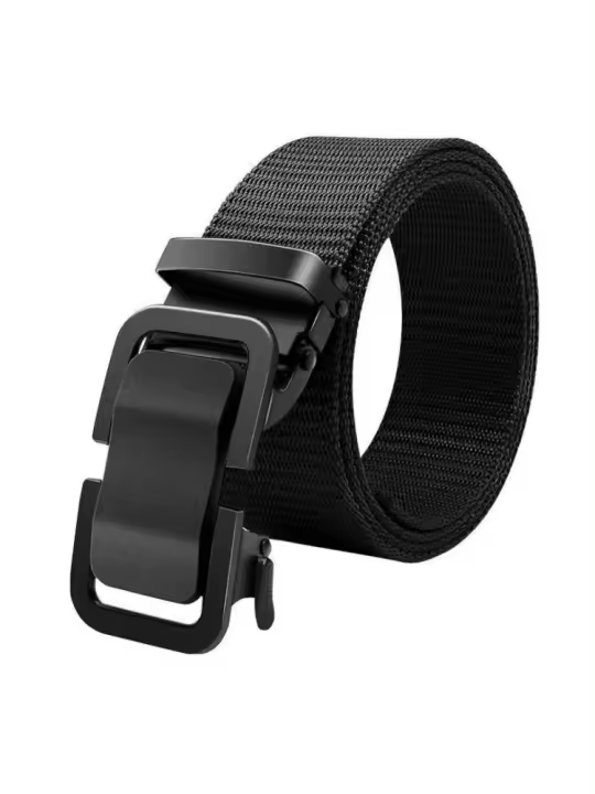 Cinturón Táctico Para Hombres De Entrenamiento Militar Al Aire Libre Versátil Casual Con Hebilla Automática Material De Lona - 1