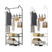 Perchero de pie, Metal, Zapatero, Resistente con estante para zapatos y prendas, Organizador ropa y accesorios, Multifuncional para salón, Dormitorio, Sala de estar, Recibidor, Entrada - details 0