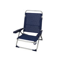 UD - Silla de Playa Plegable de Aluminio – Azul Oscuro, 90x56x51cm | Ligera, Resistente y Portátil - details 2