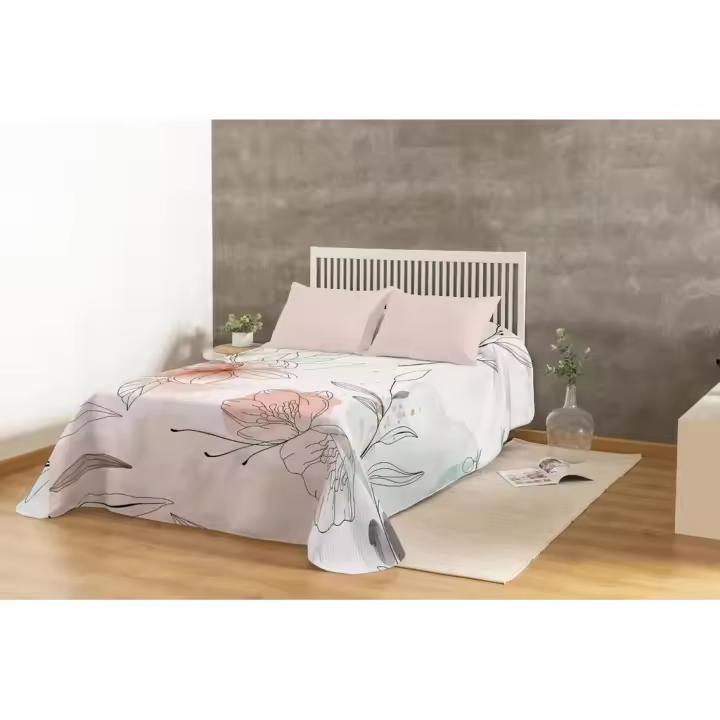 Colcha Bouti Digital Leini, Estampado Multicolor, Karamelo - 1