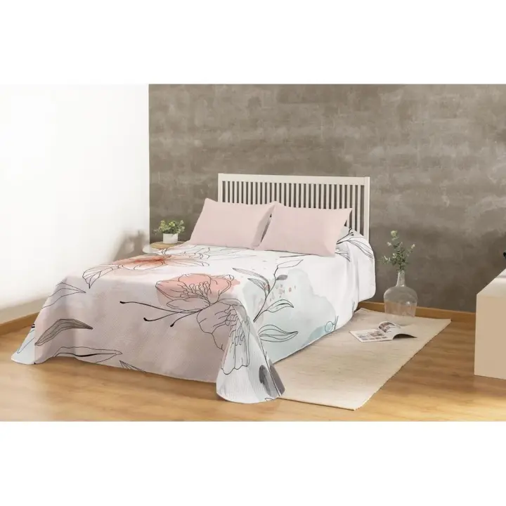 Colcha Bouti Digital Leini, Estampado Multicolor, Karamelo - 1