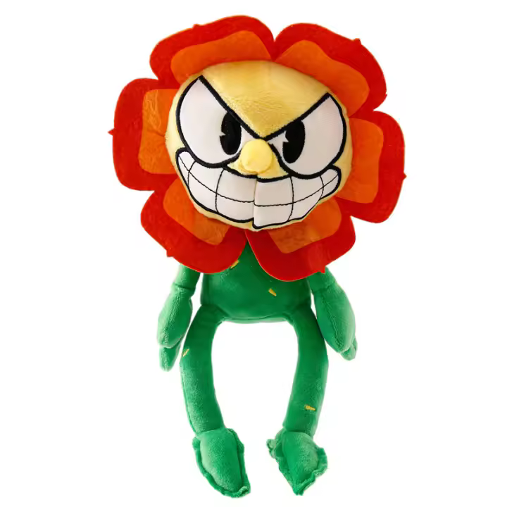 Muñeco De Peluche Cuphead Mugman Juguete De Videojuego Suave Y Algodón PP Regalo De Cumpleaños Para Niños Edad Recomendada 14+ - 1
