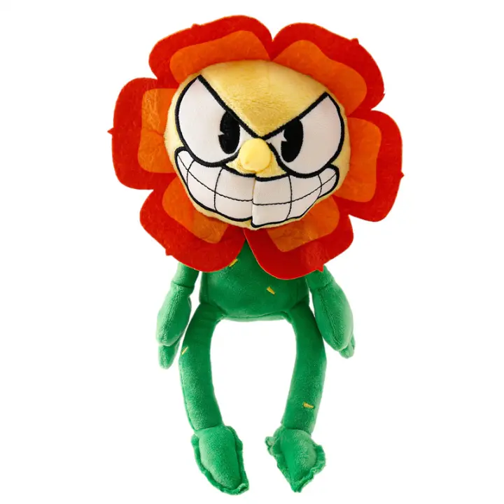 Muñeco De Peluche Cuphead Mugman Juguete De Videojuego Suave Y Algodón PP Regalo De Cumpleaños Para Niños Edad Recomendada 14+ - 1