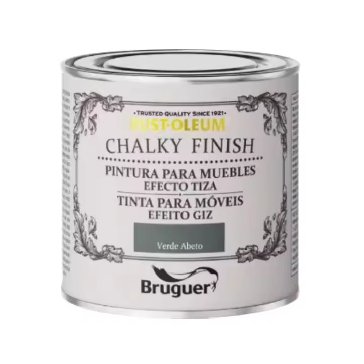 BRUGUER-Pintura a la Tiza Chalky Finisnh Verde Abeto 125 ml - 1