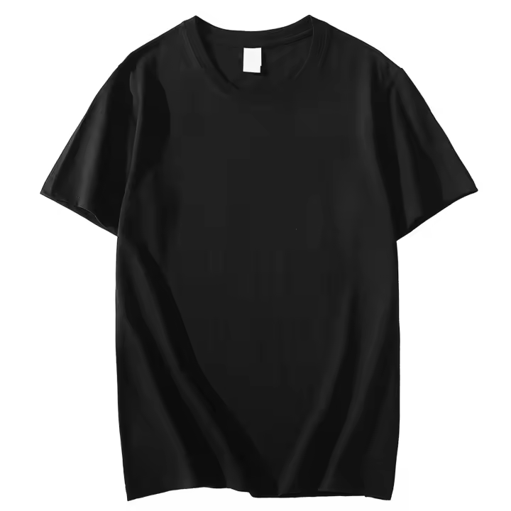Camiseta De Algodón Pesada 220g Para Hombre Y Mujer Con Cuello Redondo Y Mangas Cortas En 8 Colores Sólidos Talla S-4XL - 1