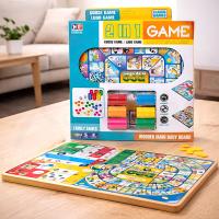 Juego De Mesa Parchís Y Oca 2-6 Jugadores Tablero Reversible Clásico Familiar - Karawan - details 2