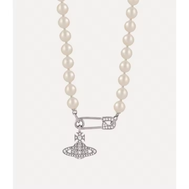 Collar de Perlas Lucrecia de Vivienne Westwood, Regalos para Mujeres y Familia. Incluye Caja de Joint original. - 1