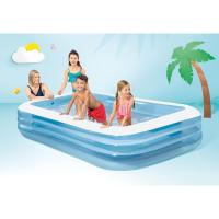Piscina Hinchable Infantil Rectangular 305x183x56 cm, 1.020 litros, 3 Cámaras de Aire, Estable, Tapón de desagüe, Vinilo, Larga duración, Parche de reparación, para niños Desde 6 años (58484) Intex - details 2