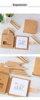 Pack de 6 a 30 unidades de Set infantil para colorear, Set con bloc de dibujo para colorear, 12 lápices de colores y bloc con dibujos, Regalos para niños, Detalles comunión, Recuerdo boda bautizo, Regalantes.com - details 2
