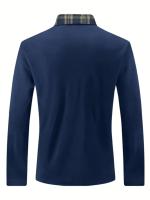 Camisa Polo Hombre Primavera Otoño Con Cierre De Cremallera Y Bolsillo Estilo Casual Deportivo Y Libre Para Viajes Material Poliéster Transpirable - details 2