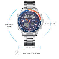 Reloj De Pulsera Para Hombre KAT-WACH De Cuarzo De Alta Calidad Resistente Al Agua Con Calendario Completo Y Alarma Reloj De Pulsera Original De Moda Casual - details 0