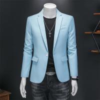 Chaleco De Novio Casual Para Hombre Marca Alta Color Sólido Diseño De Negocios Blazer De Boda Top De Traje Chaqueta De Moda - details 19