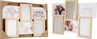 6 marcos de fotos de alta calidad para decoración del hogar.44,5 x 31 x 3 cm, MDF, 6 x 10 x 15 cm - details 0