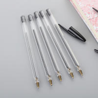 50Pcs Bolígrafos De Punto Redondo 1.0mm Azul Y Negro Plásticos Suministros Escolares Y De Oficina Larga Duración Escritura Suave Regalo Para Estudiantes - details 8