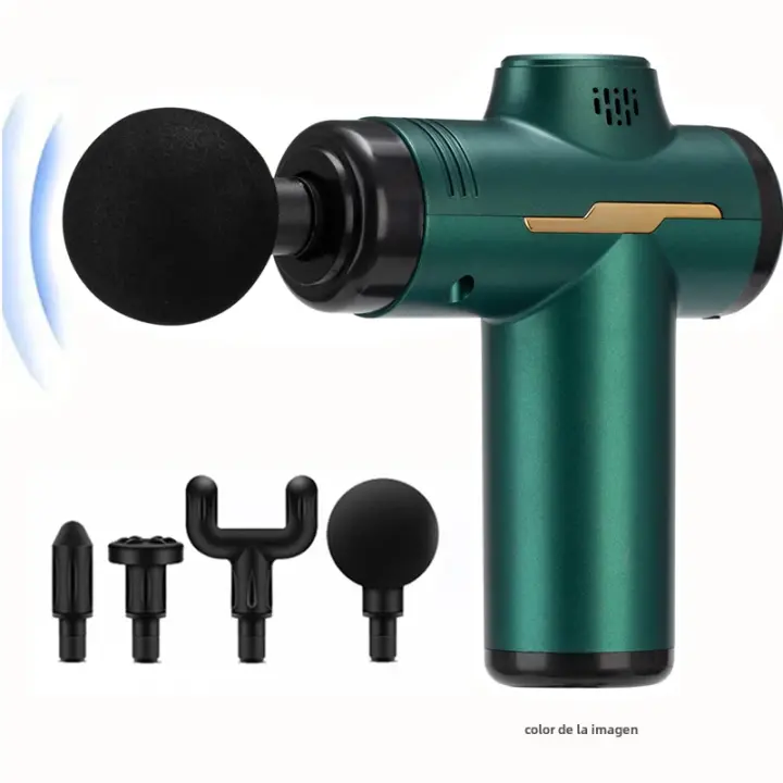 Pistola de Fascia eléctrica de Grado Profesional, masajeador de relajación muscular, Mini pistola de Fascia silenciosa, agarre para el cuello - 1