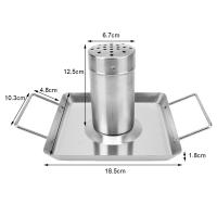 Pan De Pollo Asado En Acero Inoxidable Para Barbacoa Herramienta Desmontable Para Hornear Y Asar Carne Ideal Para Alimentos Al Aire Libre - details 5