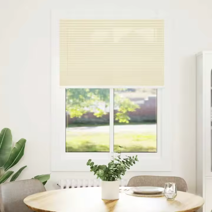 Estor Plisado crema 90x100 cm Tela Ancho 89,4 cm Poliéster - 1
