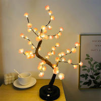 Árbol De Luz LED Árbol De Rosas Luz Cálida Ramas Ajustables Lámpara Arbolada Decorativa Iluminación De Árbores Para Interiores - details 0