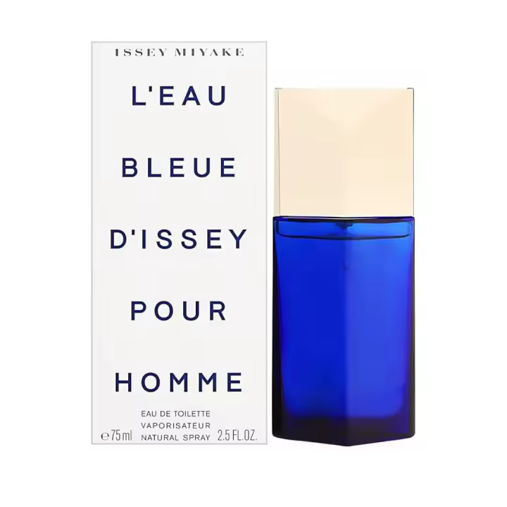 Issey Miyake L'Eau Bleue d'Issey Pour Homme 75 Ml. Eau de Toilette - Colonia para hombre. Fragancia de la familia olfativa amaderada aromática para hombres. - 1