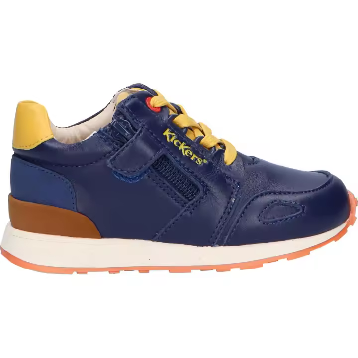 Zapatillas deporte de Niña y Niño KICKERS 829781 DENVER MID 102 MARINE JAUNE - 1