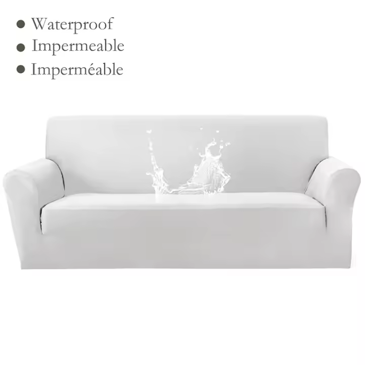 Fundas de Sofá Impermeable de Color Sólido para Mascotas y Niños - Protector de Silla en Forma de L，Funda de sofá - 1