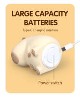 Lámpara De Noche De Silicona Capibara Para Niños Luz De Dormitorio Recargable Por USB Decoración Animal Táctil Para El Lecho - details 11