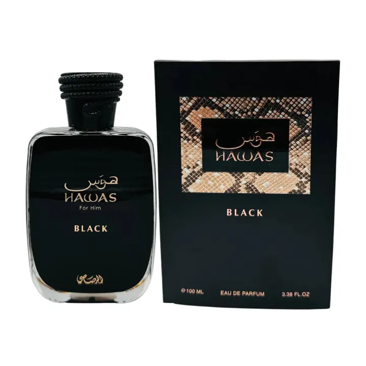 RASASI HAWAS BLACK 100ML EAU DE PARFUM ENVIO 24H ORIGINAL - 1