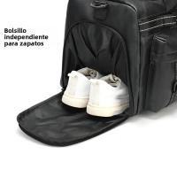 Bolsa De Viaje PU Para Hombres Y Mujeres Bolsa De Gimnasio Deportiva De Senderismo Exterior Con Zapatillas Gran Capacidad Bolsa Hombro Cruzado De Secado Seco Y Humedo - details 9