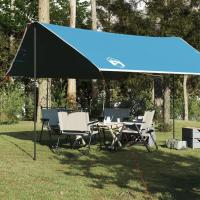 vidaXL Lona de camping impermeable 430x380x210 cm lona impermeable Color Azul,  Gris y naranja,  Verde y mas - details 0