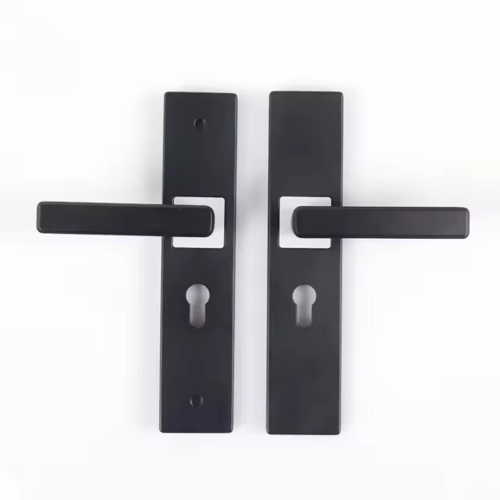Cerradura de manija de puerta de cilindro de cerradura compuesta, cerradura de manija de puerta universal para dormitorio - 1