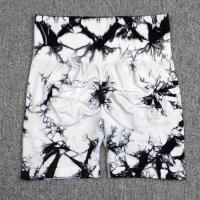 Shorts De Yoga Para Mujer High Waisted Tie Dye Sin Costuras Para Ciclismo Running Gimnasio Fitness Talla S M L XL Deporte Y Fitness - details 26