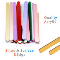 10pcs Bastones De Helado Reutilizables De Acrílico Mate Para Manualidades Y Decoración De Pasteles Herramientas De Cocina Eco-amigables - details 4
