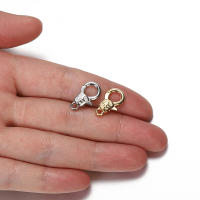 30pcs Abrazaderas De Langosta De Metal 16mm Para Pulseras Collares Cierre De Cadena Accesorios De Joyería DIY Herramientas De Manualidad - details 2