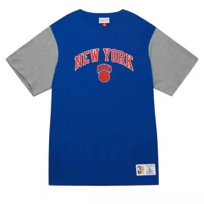 Camiseta NBA Mitchell and Ness Nba Color Blocked S/S Tee New York Knicks Royal TCRW1222-NYKYYPPPROYA_1 - 1