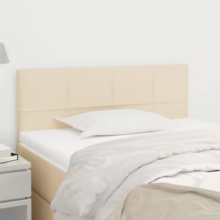 vidaXL Cabecero de tela color crema 80x5x78/88 cm - 1