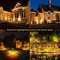Spotlight De Jardín IP65 Impermeable 8LEDs 3000K Para Decoración De Paisaje Árbol Camino Jardín Yerba Luz De Suelo Moderna 220V - details 3