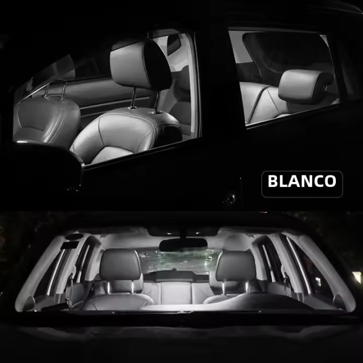 Kit De Luz LED Para Interior De Coche BADEYA 15Pcs Canbus Para Hyundai I40 VF Saloon Wagon CW 2011-2019 Bombillas De Lectura Mapa Doméstico - 1