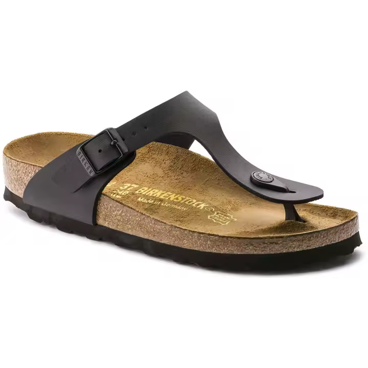 Sandalias Birkenstock Gizeh Birko-Flor para mujer en color negro - 1